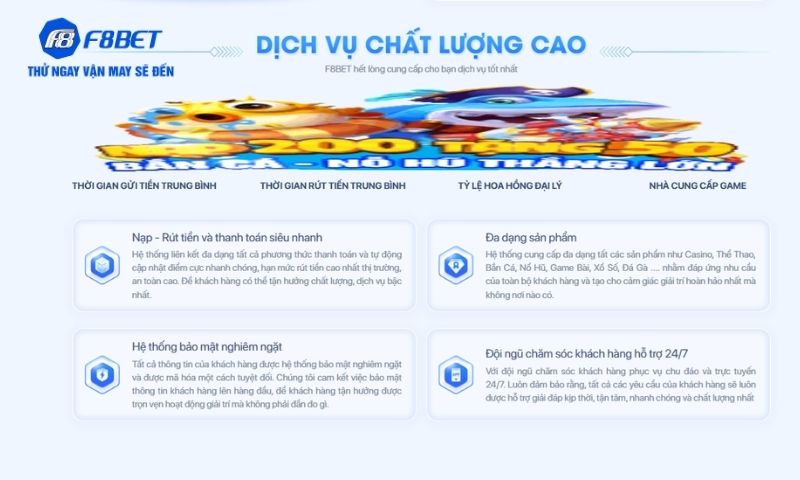 Ưu đãi khuyến mãi cùng đặc quyền dành riêng cho hội viên F8BET